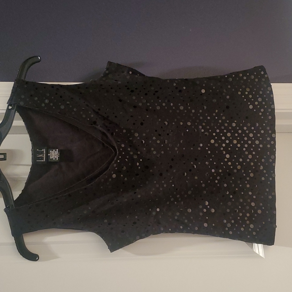 INC Sparkle Tank Top sequins small